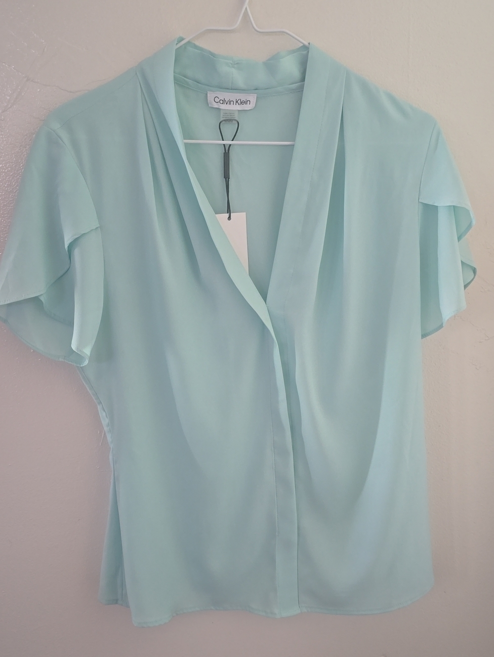 Calvin Klein Light Aqua Blouse
